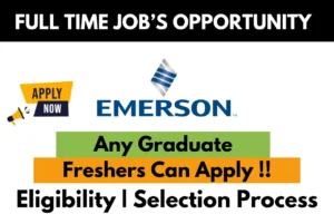 Emerson Recruitment Drive 2026