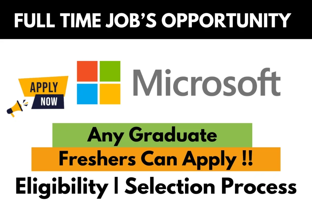 Microsoft Recruitment Drive 2026