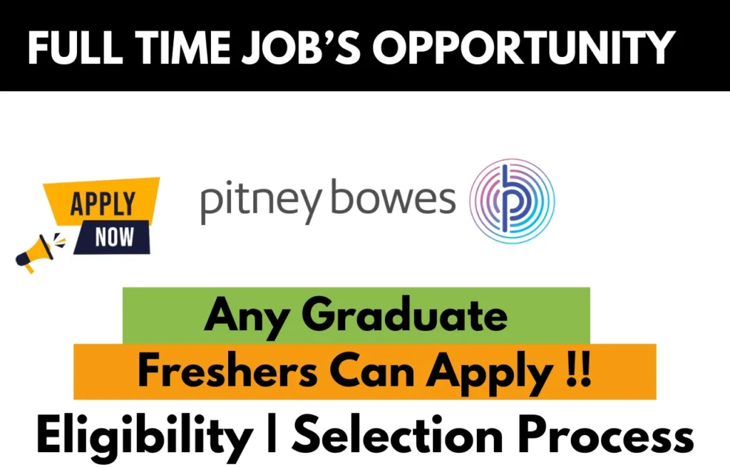 Pitney Bowes Recruitment Drive 2026
