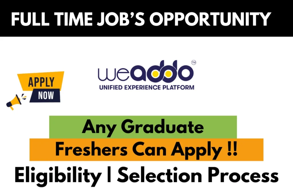 Weaddo Recruitment Drive 2026